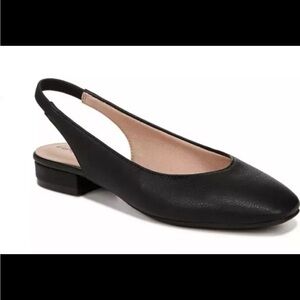 LifeStride Womens Claire Black Slingbacks Shoes Size 11 Medium